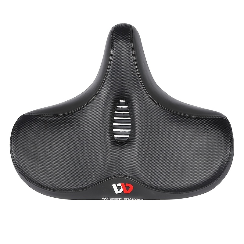 West Biking Comfortable Bike Seat Cushion Wide Bicycle Shock Absorbing Cycling Seat Road Bike Mountain Bike Cycling Accessory