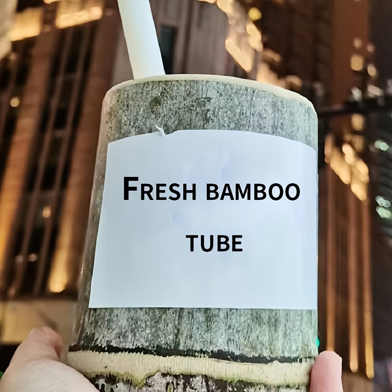 

Fresh Bamboo Tube Cup - Natural Bamboo Artisanal Craft For Drinking, Pen Holder, And Tea Cup (single Piece)