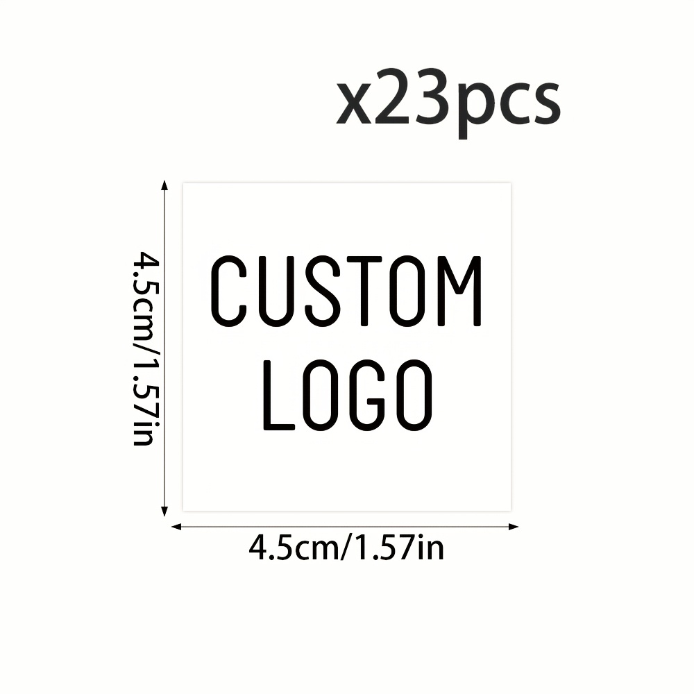 TEMU 23/46/73/118pcs Custom Chocolate Wrapping Paper Sticker, Personalized Square Labels, Diy Customize Logo And You Own Photo Candy Bar Packaging