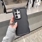 6pcs solid color large hole mobile phone case suitable for samsung galaxy s25 s24 s23 s22 s21 ultra models shockproof