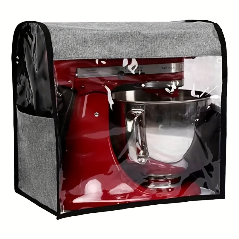 1pc Gray Mixer Cover, Dust-proof Water For Household Use, Easy To Carry And , Transparent Storage