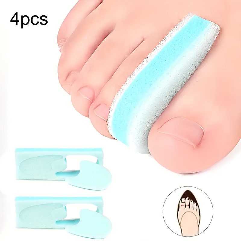 4pcs Sponge Toe Separator Breathable Sweat Absorbent Soft Big Toe Separator