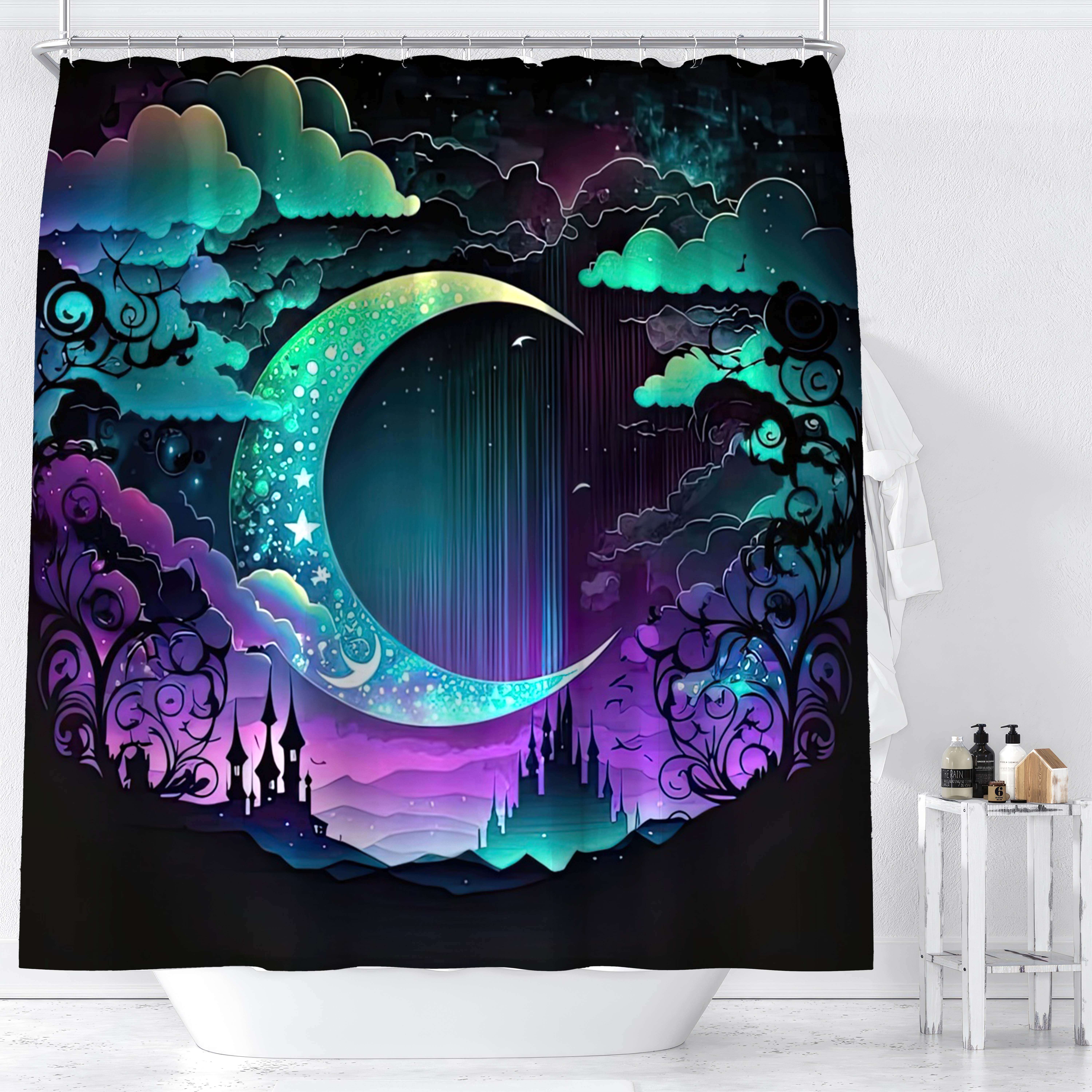

1pc Curtain, Purple , Bathroom Decor
