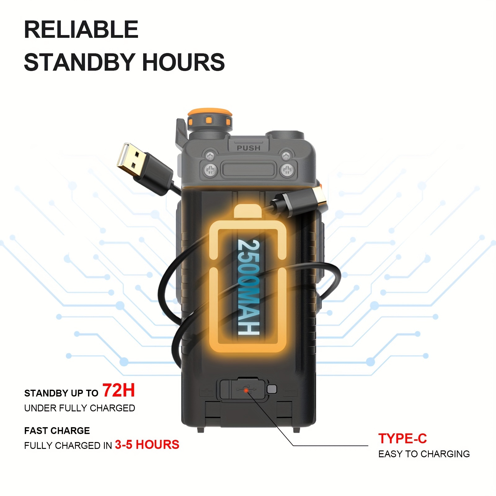 1 парче uv k5 plus интерфон 2-насочна долг дострег uhf vhf -уред Детали за производот 4