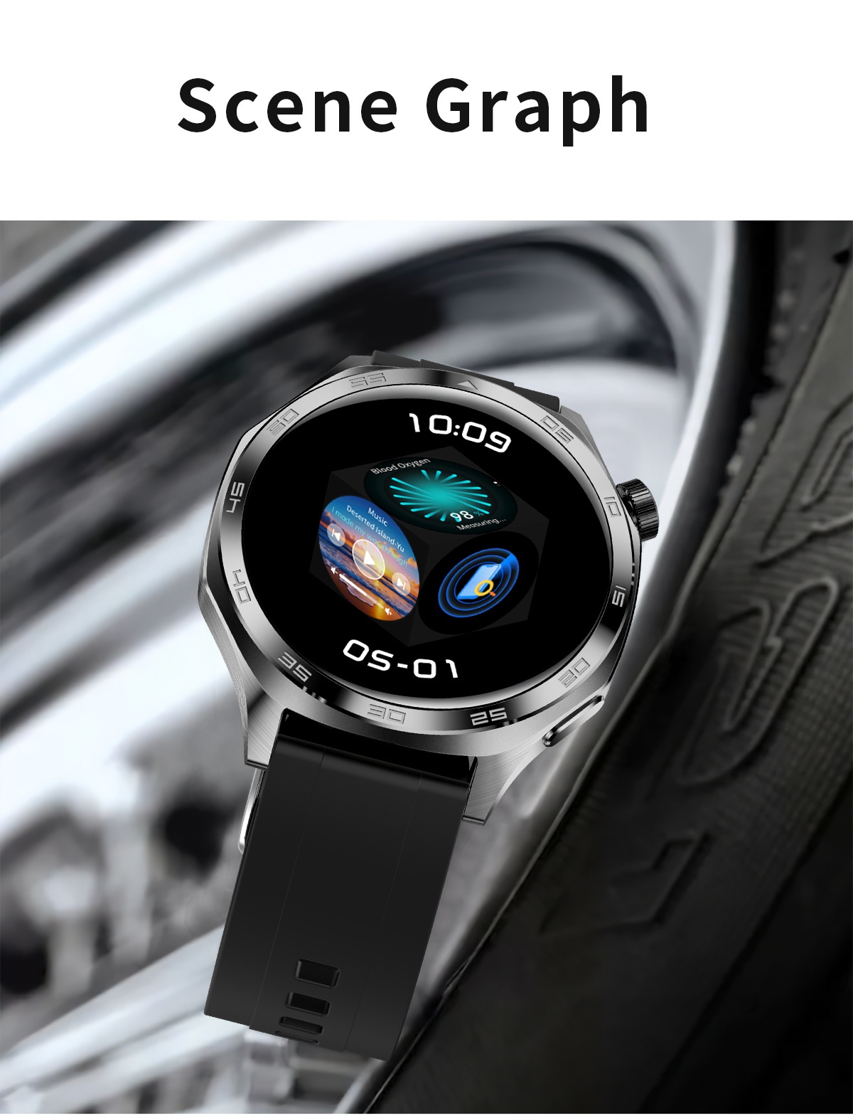 smart watch with flashlight 1 96 amoled high refresh rate   health monitoring 100 sports   ios   compatible Product details 18