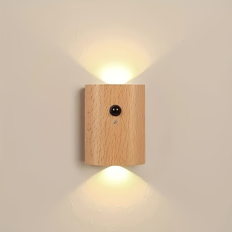 

Space-, Grain Led Night Light With Motion Sensor - Usb Rechargeable, Adjustable , Ideal For Bedroom Reading