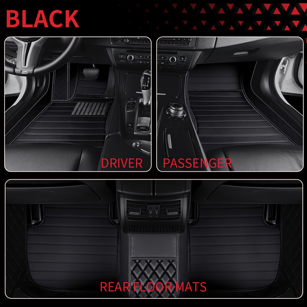 TEMU Fit For Byd 3 2022 2023 2024 2025 | Left-hand Drive Only | Full Coverage Floor Mats | Spliced Embroidered Pu Leather | Use | 360-degree High-