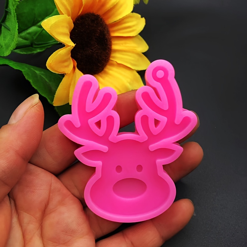 

Silicone Resin Casting Mold For Diy Crafts - Animal Reindeer Shape, Epoxy Resin Art Mold For Keychain, Jewelry Making, Christmas Decorations