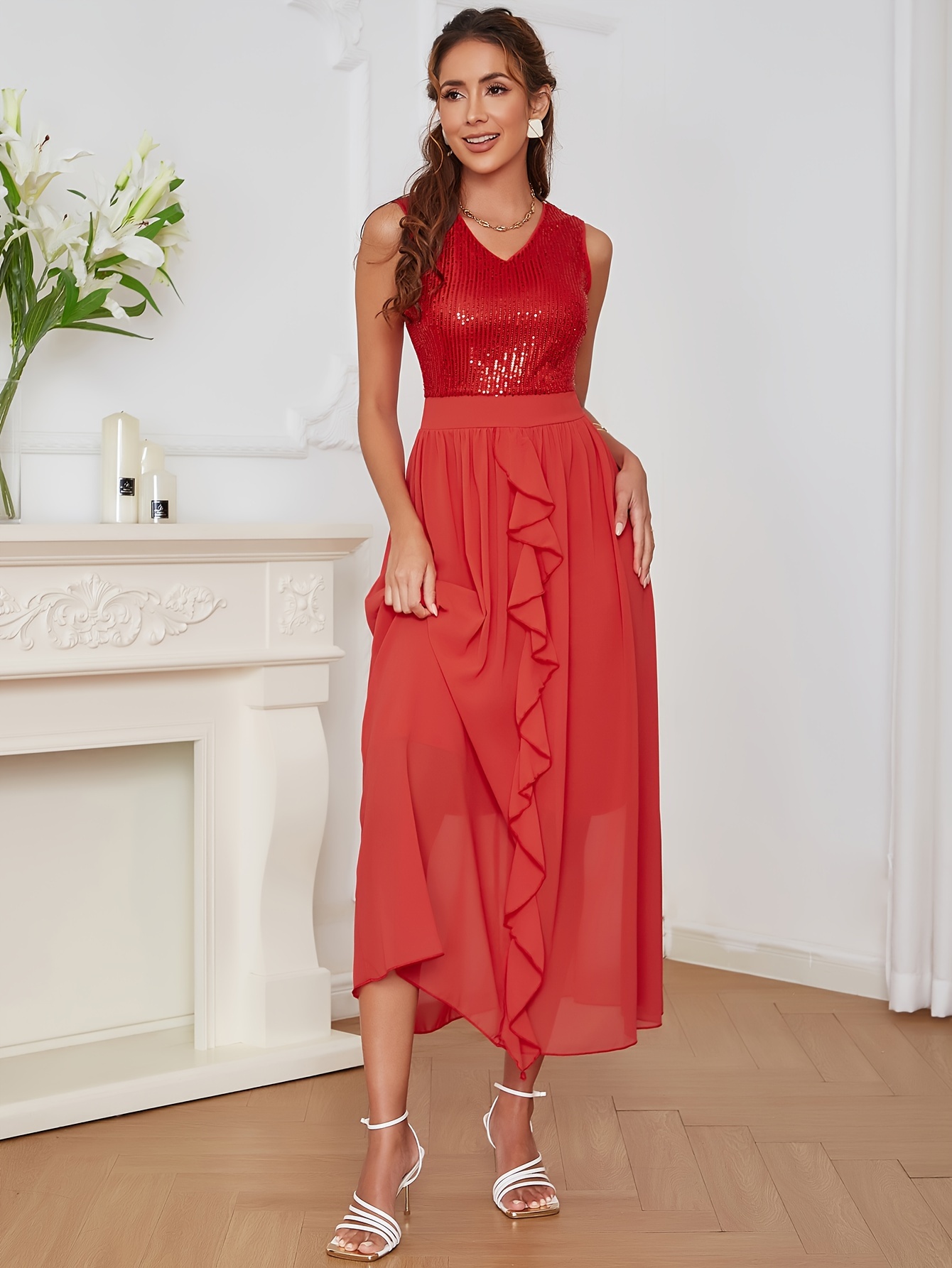 Long petite evening on sale dresses