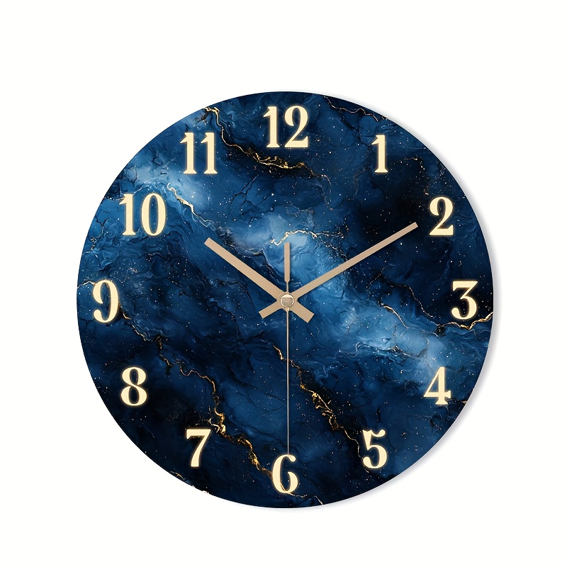 TEMU 1 horloge murale silencieuse qui ne tictaque pas, avec un décoratif, une fin et un motif , pour , , , et
