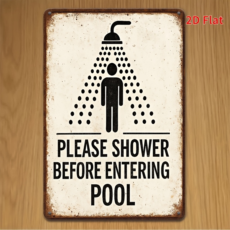 TEMU 2d Flat - 1pc 2d Flat, 1pc 20.32x30.48 Cm Vintage Metal Iron Sign - 