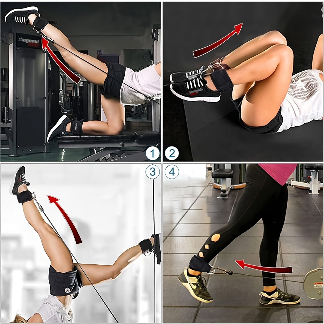 Heavy-Duty Adjustable Ankle Straps with Double D-Rings