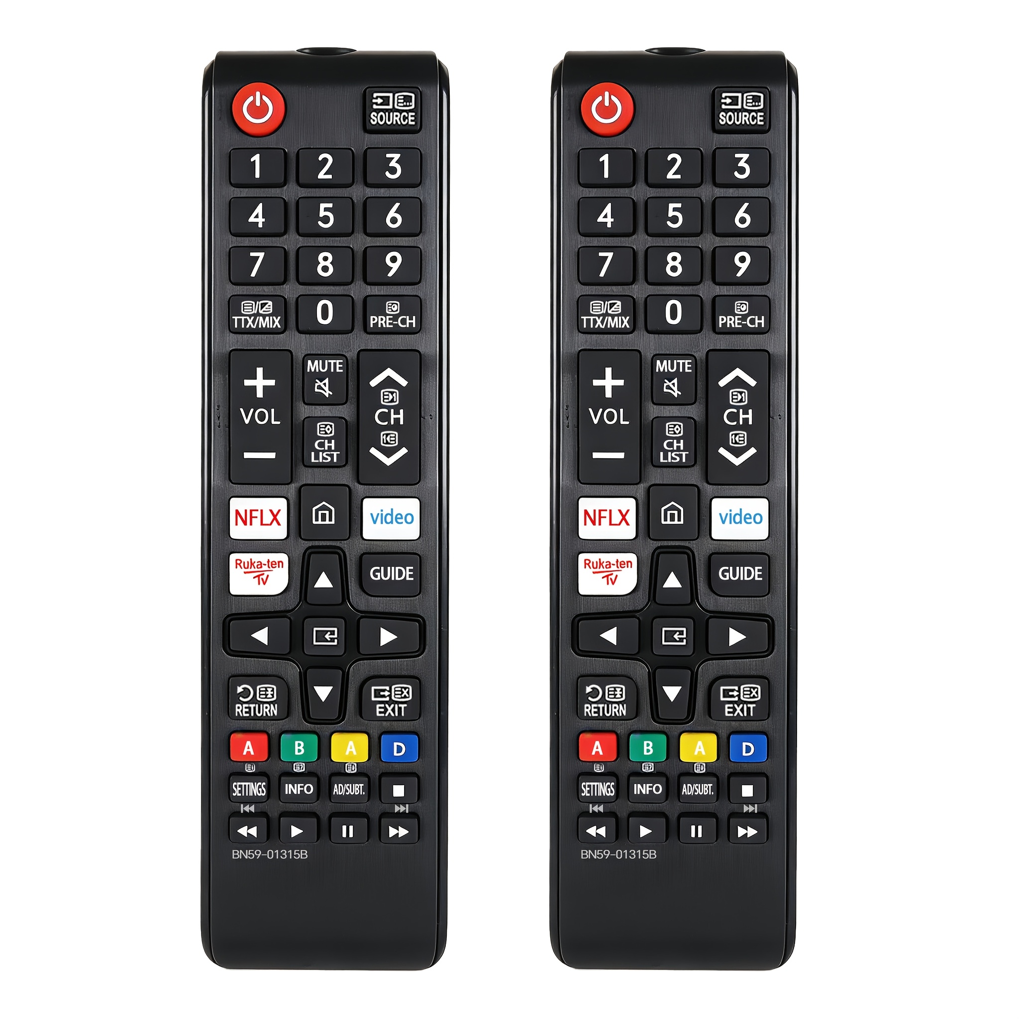 TEMU (pack Of 1 /2) For Smart Tv Remote Control Universal Replacement Remote Compatible With Smart Lcd Led Hdtv Bn59-01315b Bn59-01315a Bn59-01301a