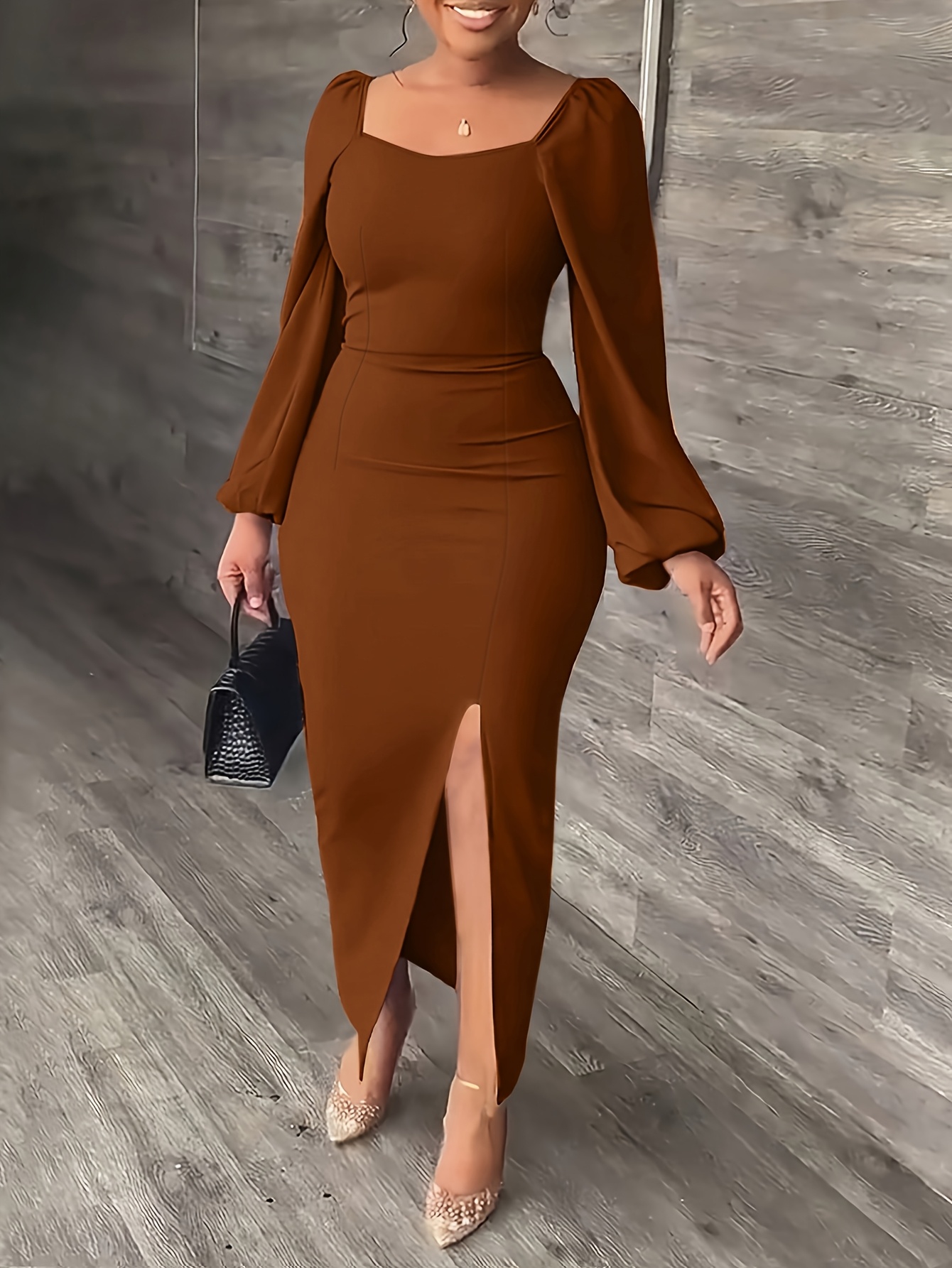 oh polly red dress long sleeve Rent Oh Polly San Marino Embellished Side Split Maxi Dress in Red