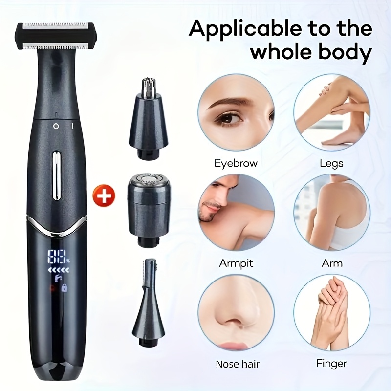 4 in 1 electric shaver charging type womens hair removal instrument bikini body hair trimmer nose hair trimmer electric eyebrow shaver multifunctional shaver Product details 6