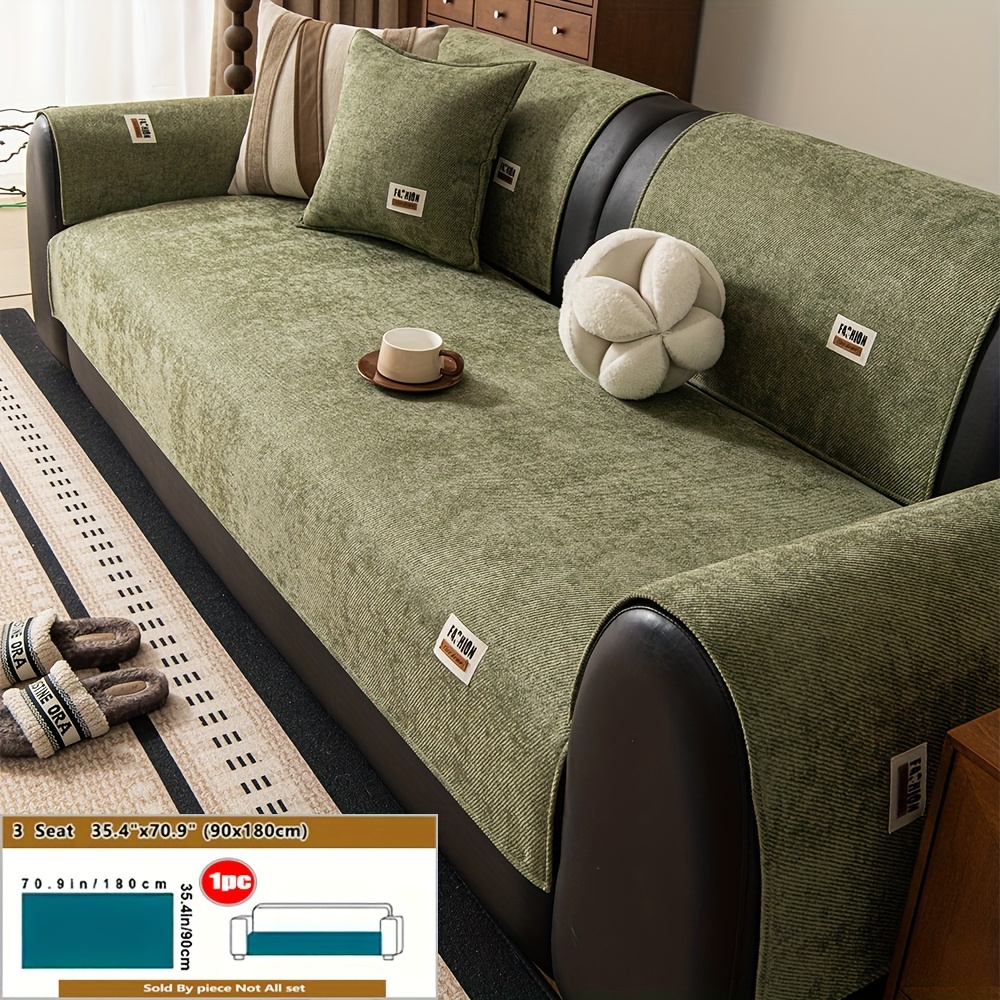 TEMU 1pc Of Fashionable Soft Versatile Sofa Cover, Comfortable Fabric, , Anti-slip Protective Sofa Cover, Sofa Decoration For Bedroom, Living Room,
