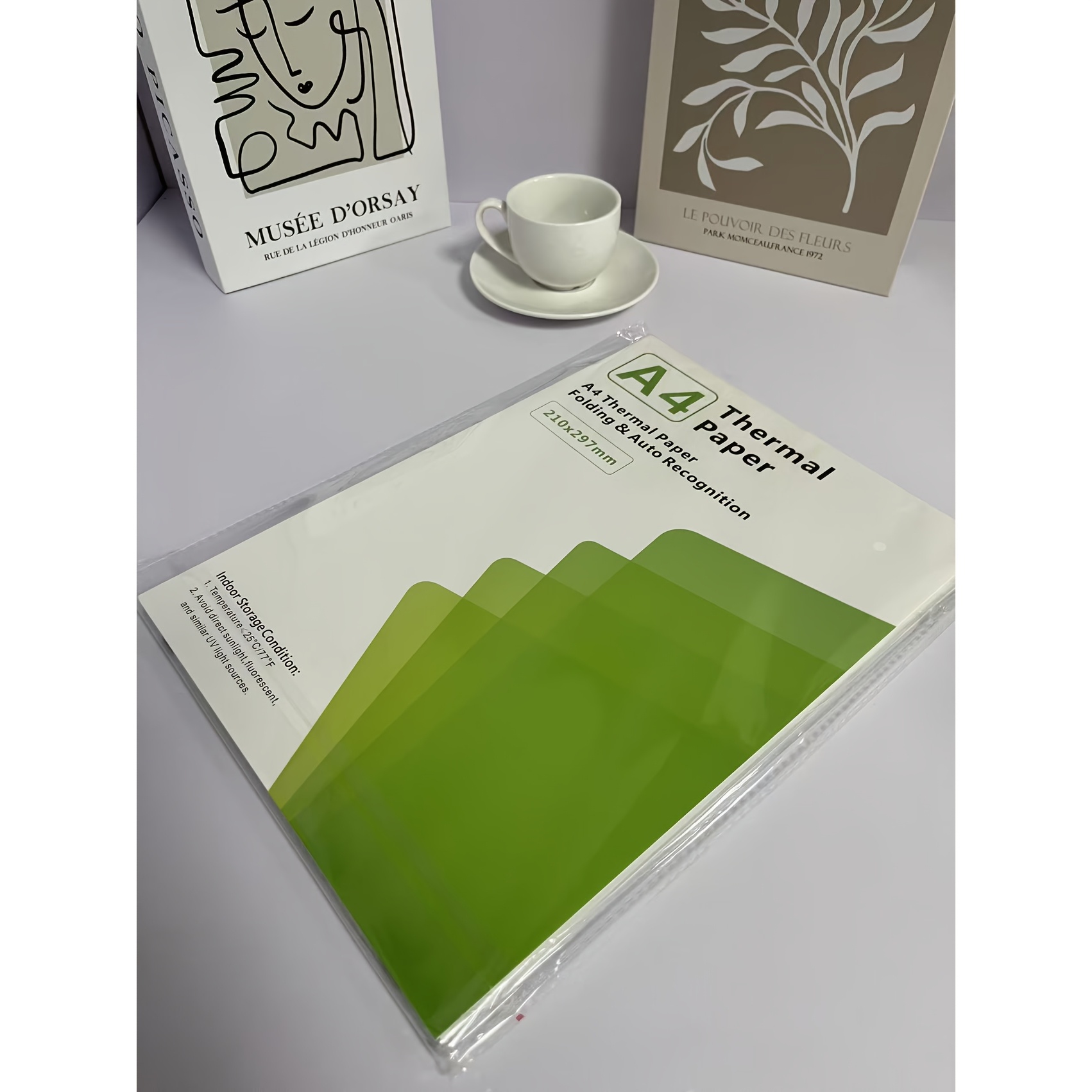 Image of 210 Sheets A4 Thermal Printer Paper, Easyprint Thermal Paper - Quick-dry, Fan-folded, White, Ideal For D810b Printers, Perfect For Copying & Printing, Copying Paper | White Paper | Durable