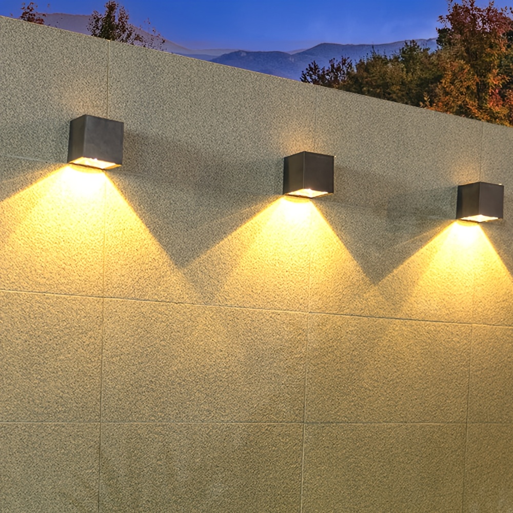 Upgraded Solar Wall Light with Adjustable Lighting Modes