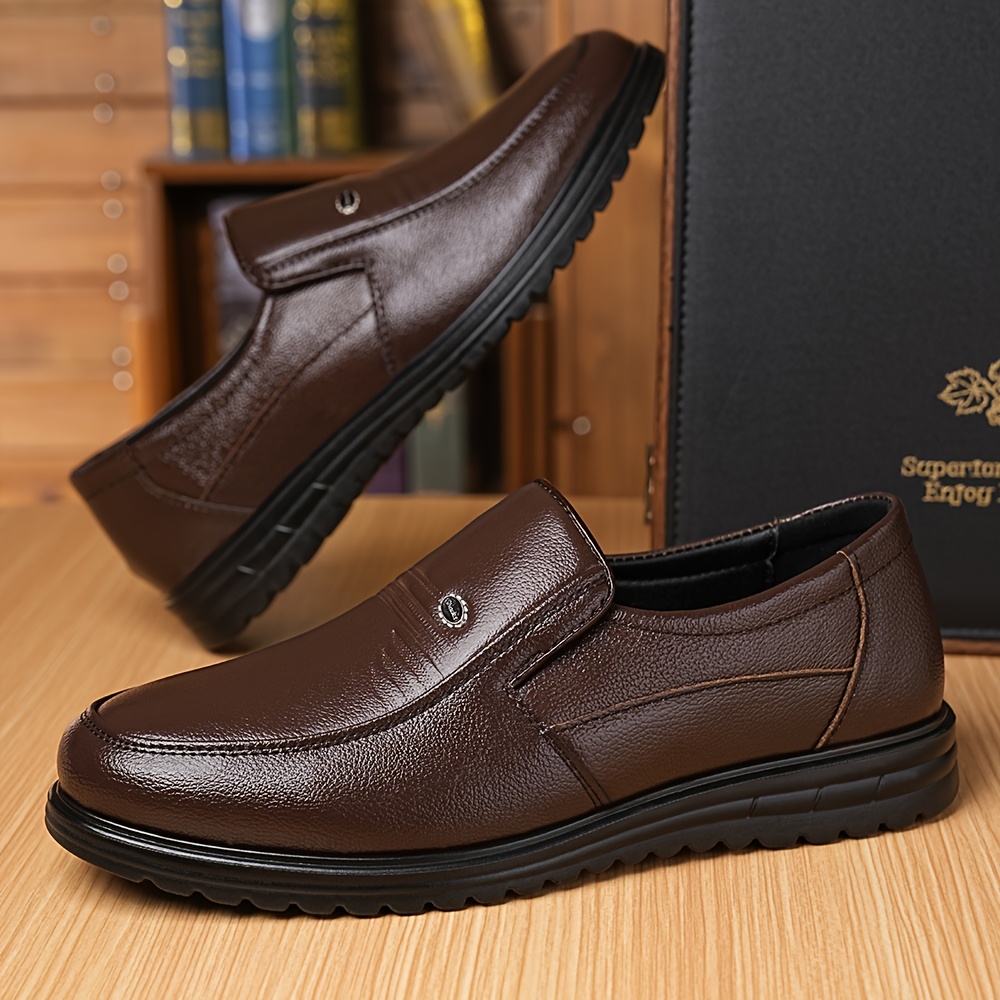 Alternative view of Zapatos Casuales de Negocios para Hombres, Talla Grande, Suela Suave y Versátil, Zapatos de Vestir de Moda para la…