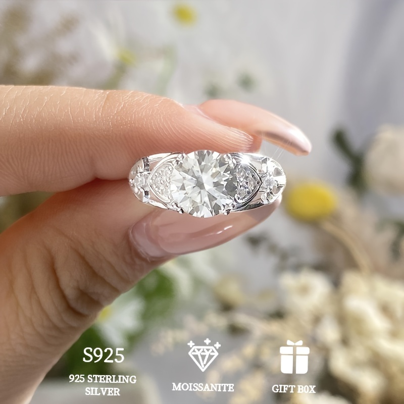 approximately 7g s925 sterling silvery carat white Temu