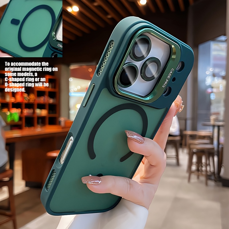 TEMU Phone Case - B65 Premium Protective Case Featuring A Metal Lens Frame & Complimentary Lens Protector, Ideal For Iphone 17 Pro, Highly Compatible