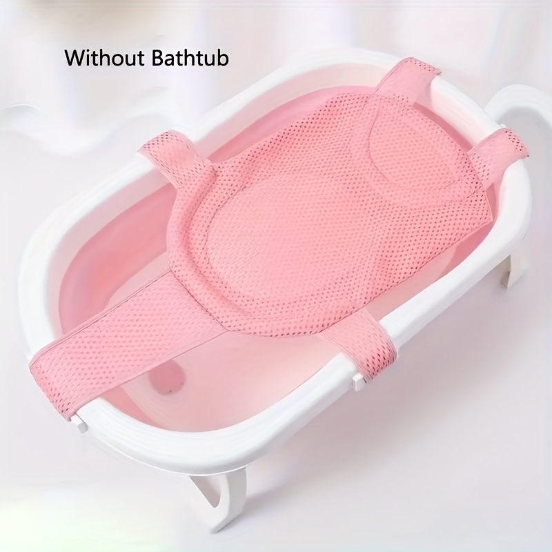 Baby Bath Seat Cushion, Bath Rack Pillow, Soft Non-slip Bath Mat For Toddlers, Bath Net, Bathtub Mat, Great Christmas Halloween Thanksgiving Day Gift, New Year's Gift