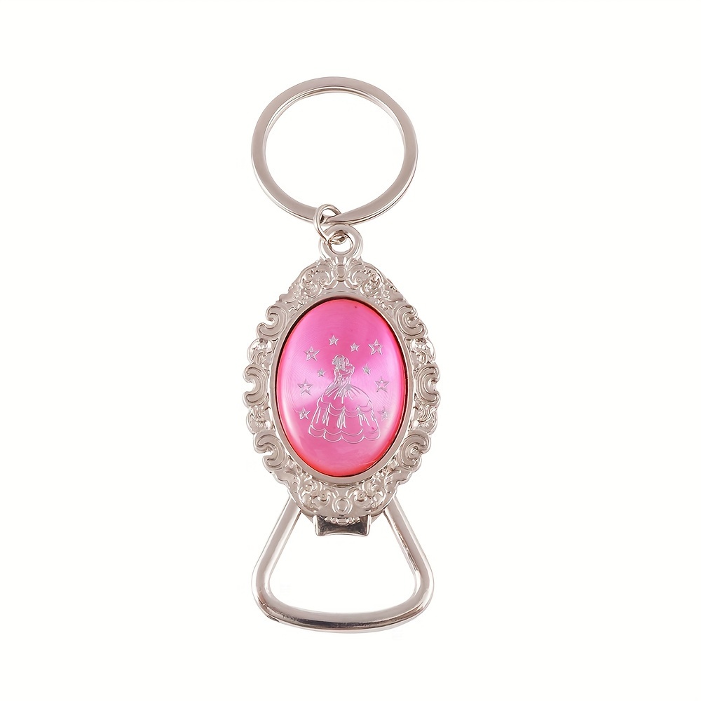 

Quinceañera Pink Bottle Opener Keychain Recuerdos De Sweet 15 Birthday Party Favor