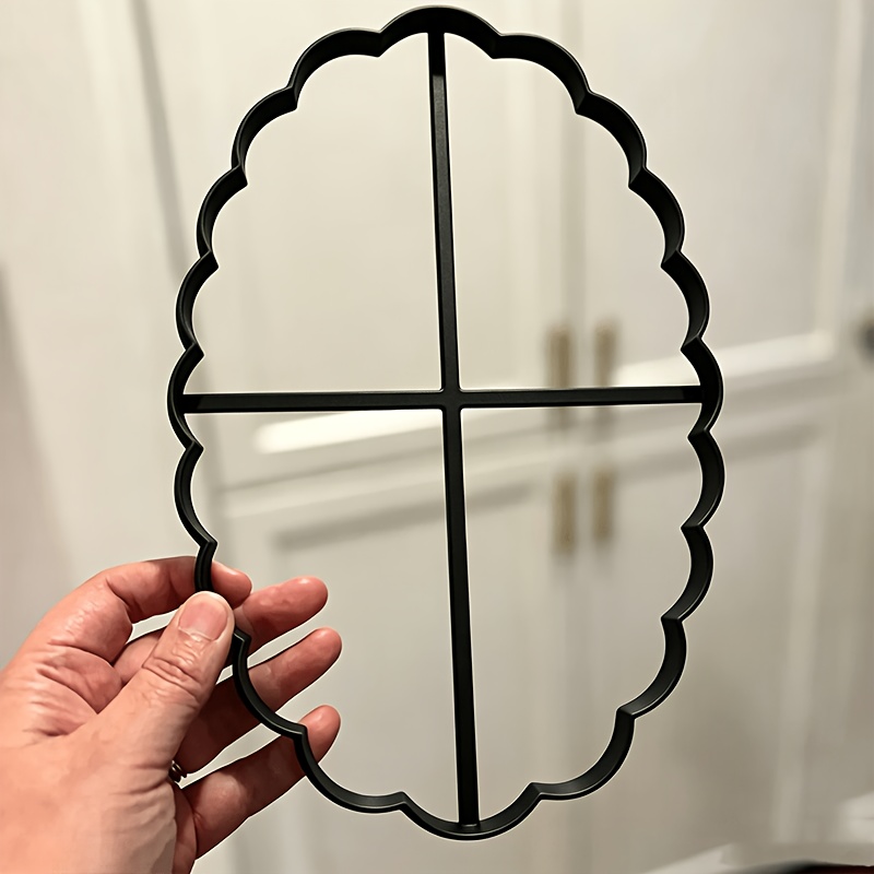 TEMU Wavy Edge Oval Pottery Cutting Mold, Handmade Clay Slab Cutter Tool, Ceramic Accessory For Mold