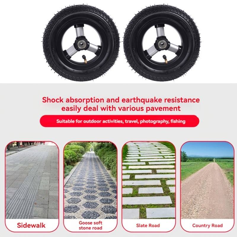 Lot De 2 Roues En Polyuréthane 125x24 Mm - Silencieuses, Antidérapantes, Pour Trottinette, Chariot, Meuble