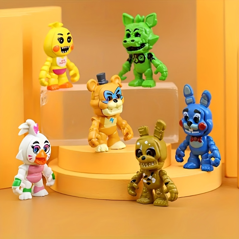 

6pcs Cartoon Series Figurines, 3d Decorative Models, Trendy Collectibles, Home Decor, Pvc Material, Party, Christmas, Halloween, Easter, Thanksgiving, Hanukkah Gifts, No Electricity Needed