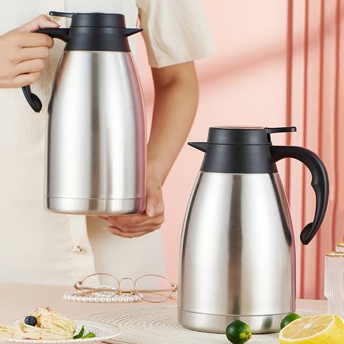 1 5 2l stainless steel vacuum insulated double wall vacuum for home and office use as a coffee pot kettle soy milk pot tea pot maintains hot and cold temperatures