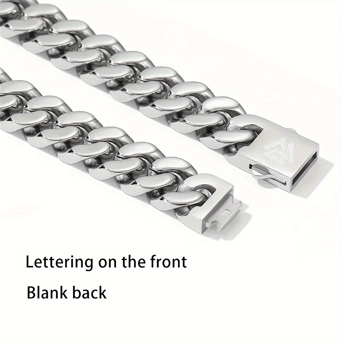 Men's Viking Rune Stainless Steel Cuban Chain Necklace