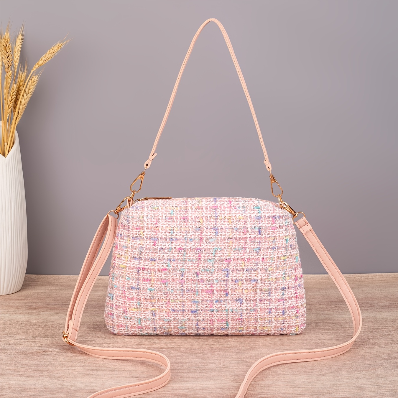 TEMU Bolso bandolera para mujer, disponible en , de moda y minimalista, con correa de ajustable y correa de muñeca simple, versátil para salidas
