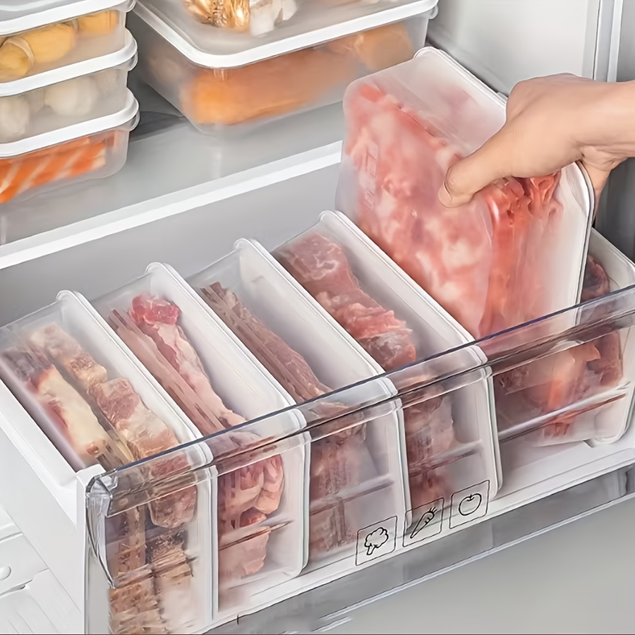 10pcs 5 containers and 5 lids kitchen refrigerator storage boxes 40oz food storage containers   keeping boxes with lids multi purpose reusable fresh storage boxes refrigerator special   food storage boxes suitable for meat