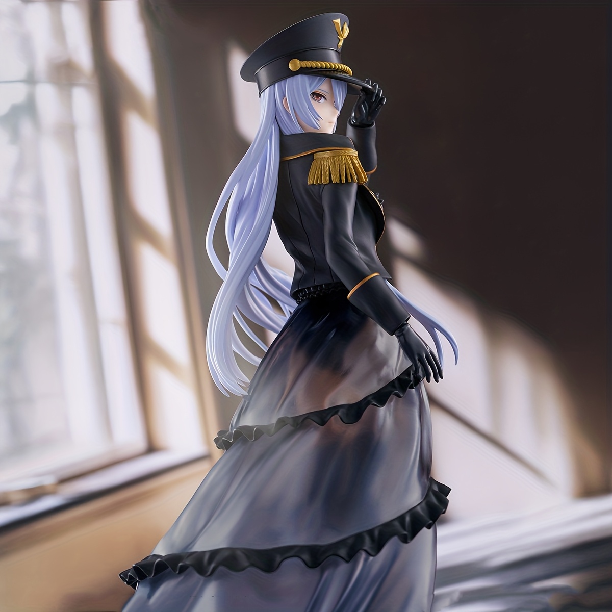 9.6-Inch Game Anime COSPLAY Female Officer Figure Model Ornament, Light  Blue Hair And Black Dress * Decoration Character Model, PVC Collectible,  Anime Fan'S Desktop Decoration, Holiday Gift, Perfect * ...