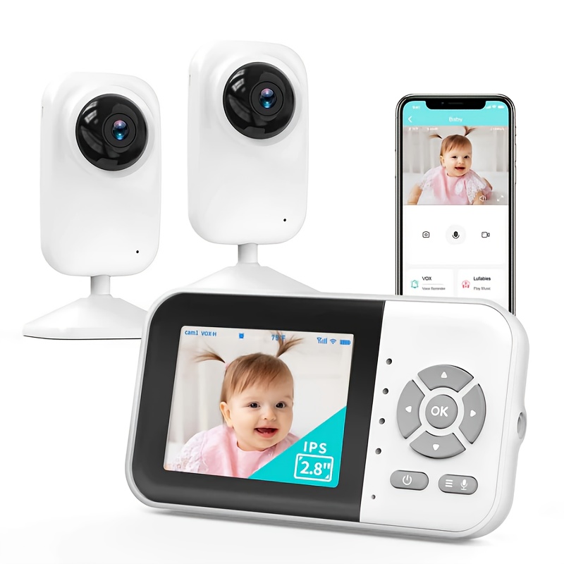 TEMU Monitor Featuring Wireless Capabilities, With And Audio, Night Vision, Communication, Temperature Sensing, Voice Activation, A Range Of 1000