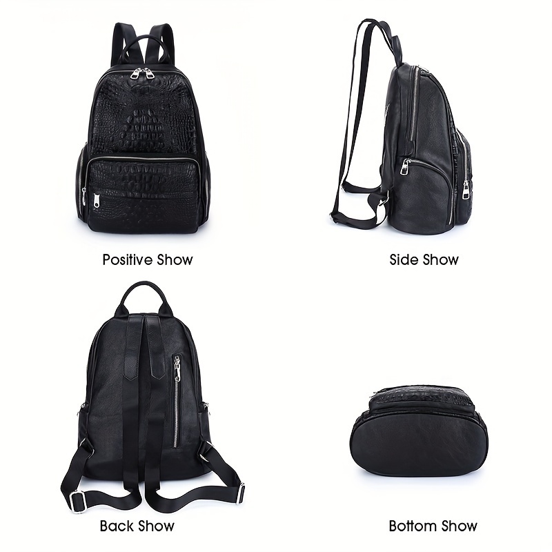 Small black designer backpack online