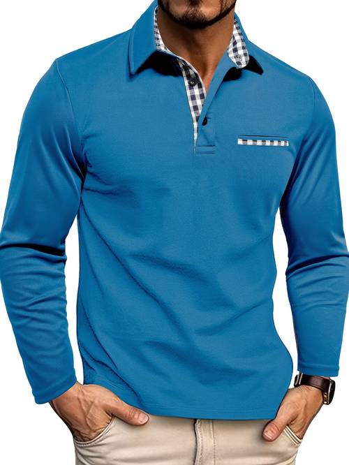 mens quick dry bead plaid shirt winter long sleeve color block collar loose fit casual button nose for cold weather layering machine washable