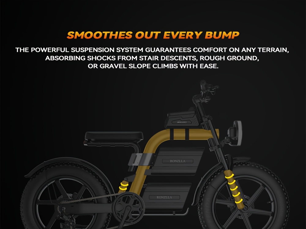 electric dirt bike for adults 60  speed commuter ebike with 20  battery 93   range motorcycle all terrain fat tires full suspension smart display usb port storage bag hydraulic brakes perfect gift for christmas new year Product details 8
