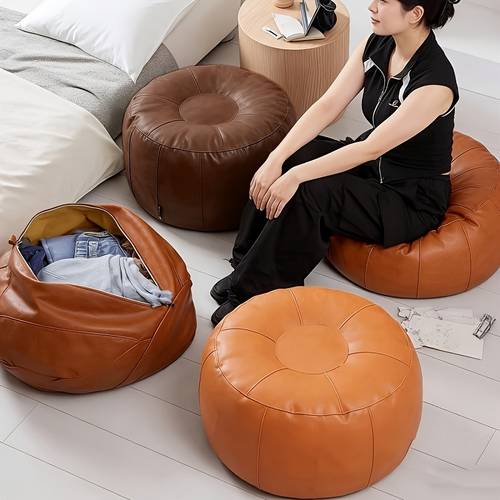 1pc of lazy sofa cover cobblestone shaped pumpkin oval lazy sofa cover suitable for storage it can hold old clothes lazy sofa covers cover only no filling not genuine leather