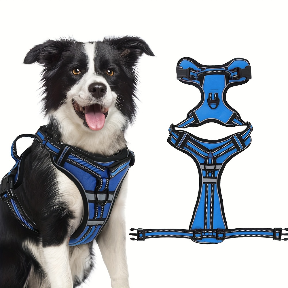 

No Pull Dog Harness Front Clip Heavy Duty Reflective Easy Control Handle For Small Large Dog Walking