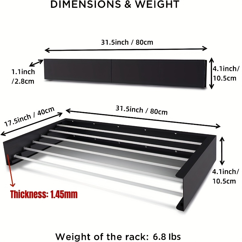 foldable drying rack for towels   hanging rack ideal for bathroom   room   metal   in   1pc drying racks details 12