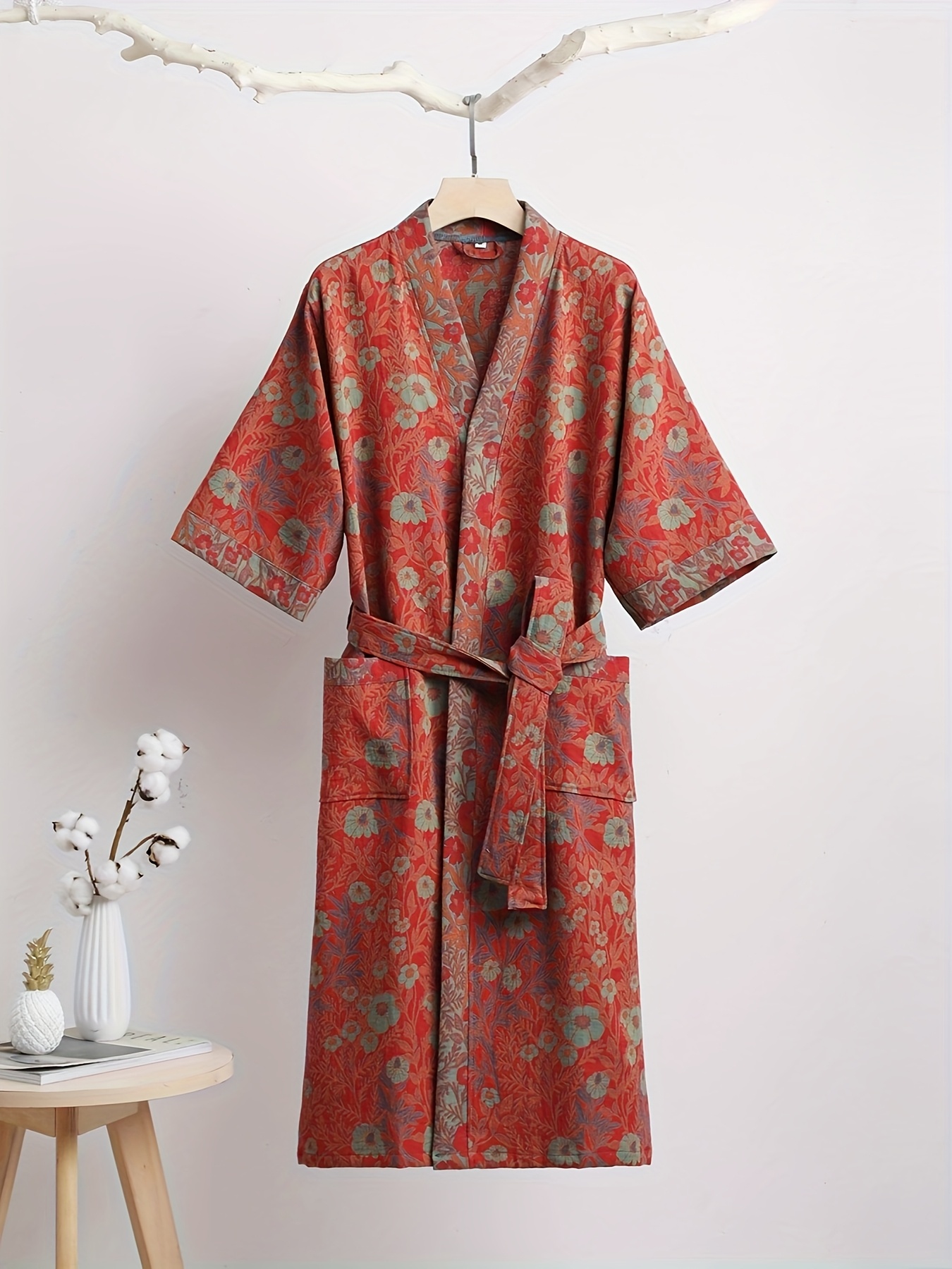 robes bain en coton serviettes d'hôtel pyjamas couples Temu France