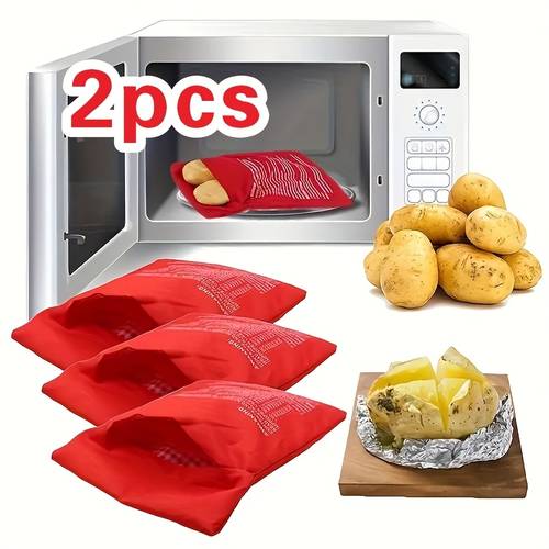 2pcsmicrowave potato r bag baked microwave cooking potato baking tool baking bag microwave oven potato