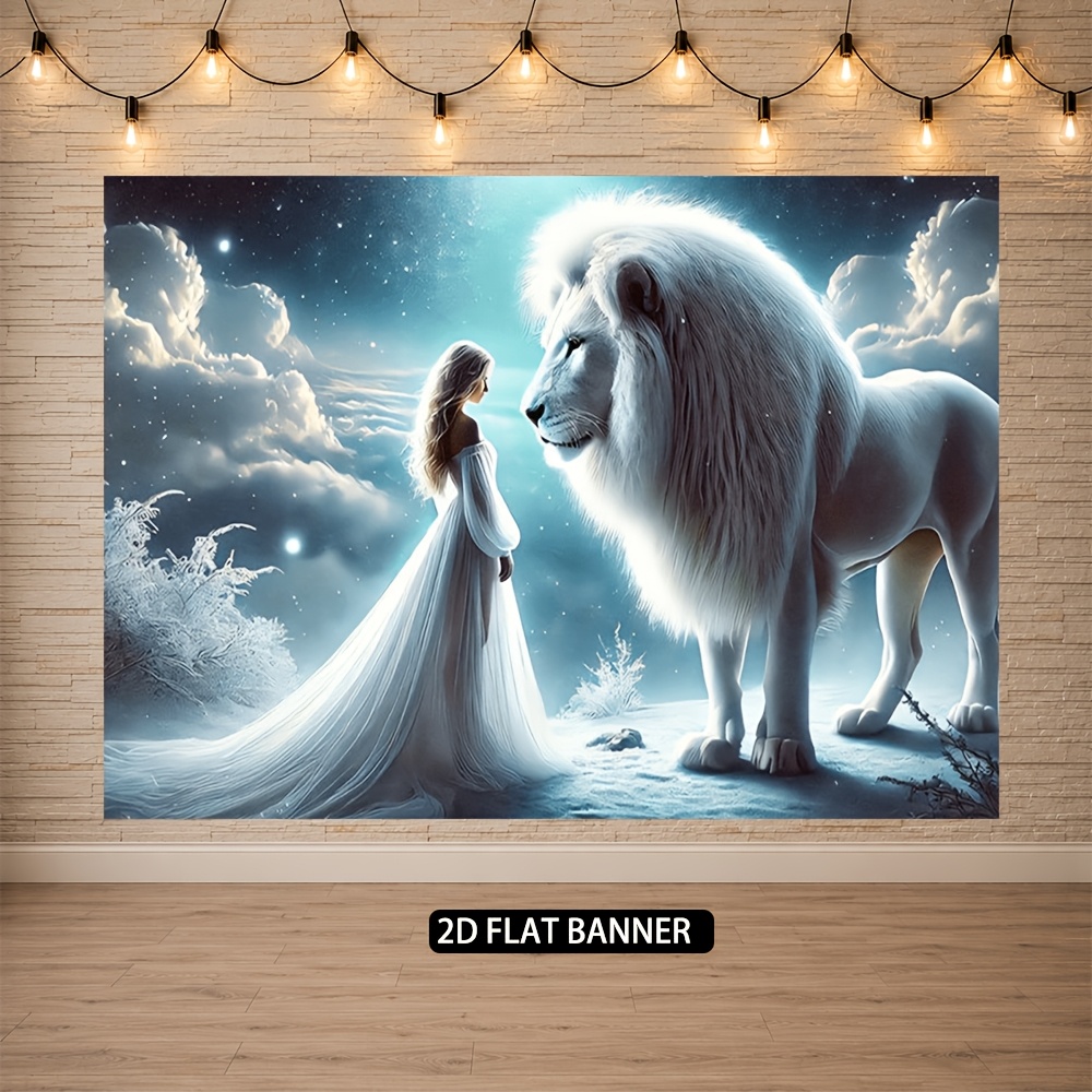 Fairy Tale Lion Backdrop with Lion Theme