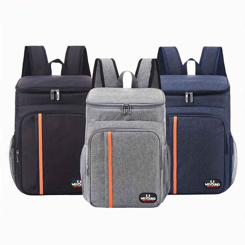 outdoor insulated backpacks camping backpacks thickened oxford cloth large capacity refrigerated bags black outdoor ice packs insulated schoolbags backpacks suitable for camping and outdoor exploration non food contact