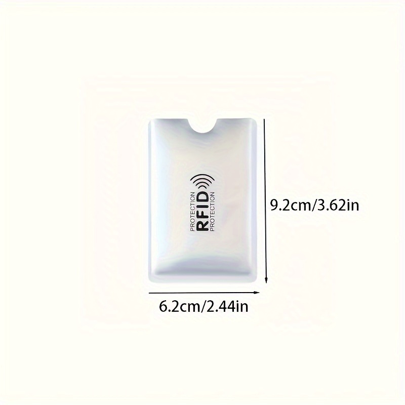 10/20pcs RFID Blocking Card Sleeves - Anti-Theft, NFC Shielded Aluminum Foil Wallets for ID & Credit Cards