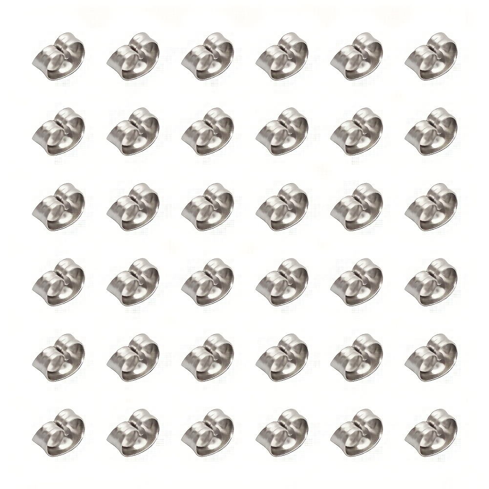 TEMU 200 piezas de aretes de con de acero inoxidable con respaldos hipoalergénicos, adiciones y cómodas para oídos , con un diseño elegante y una
