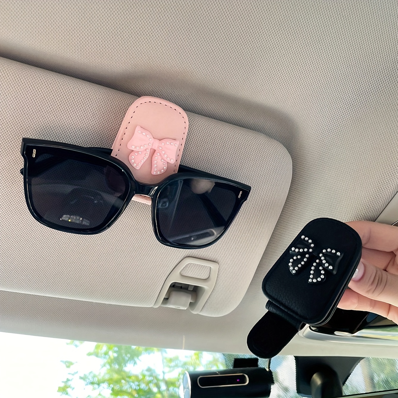 

1pc Sanzhixiong , Bowknot , Car For Sun , Compatible Vehicles