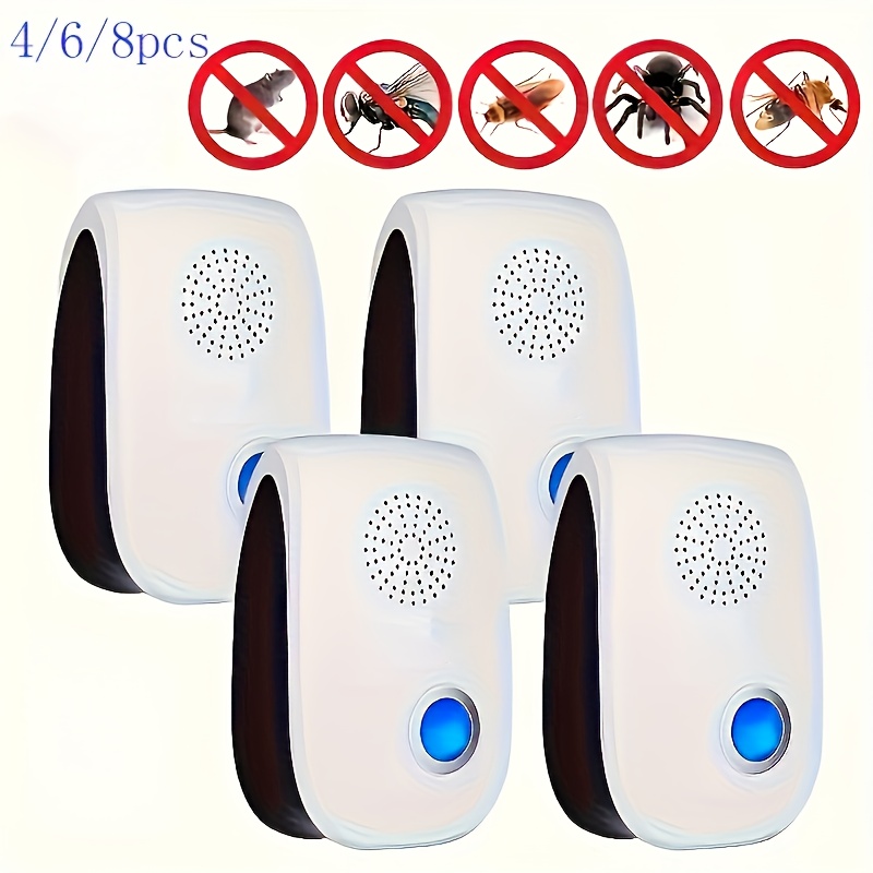 TEMU 4/6/8pcs Upgraded Version Of Technology Insect Repellent, Indoor Technology Insect Repellent, Electronic Plug Insect Repellent Control